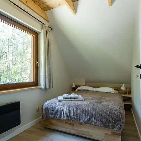 Letniskowy Borowik Z Sauna I Jacuzzi - Oaza Spokoju Nyaraló *